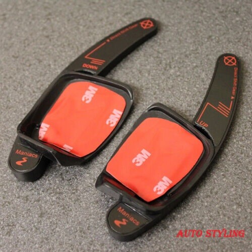 Black paddle shift extensions - paddle,
