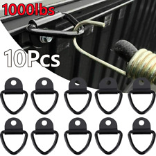 10Pcs D Rings Hook Trailer Forged Tie Down Ring Load Anchor Lashing Truck Black