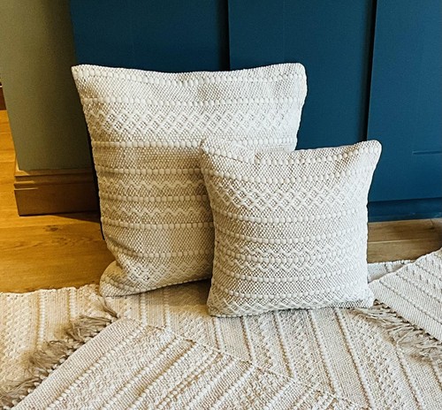 Natural cushion cover - cover, cream