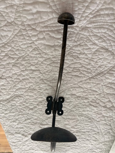Antique french metal coat - antique, hook
