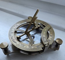 Sundial Compass 4" Solid Brass