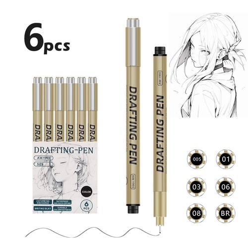 12pcs black ink - ink, drawing