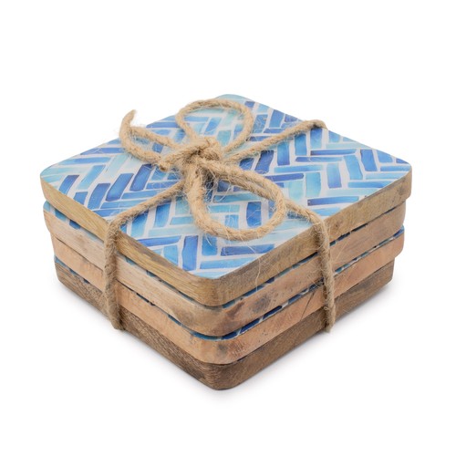 Set square coasters - set,