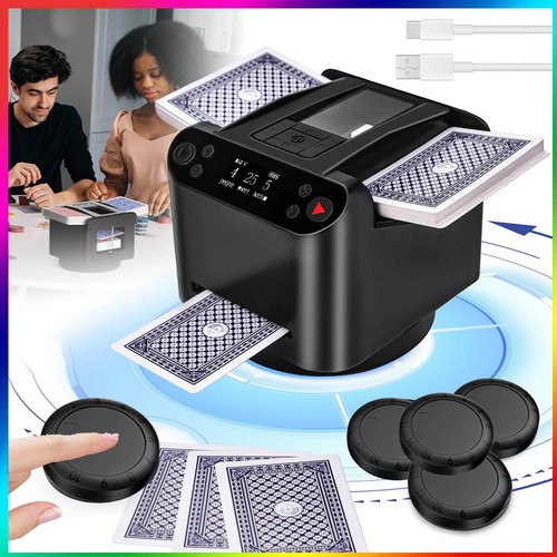 Automatic card shuffler - 2-in-1,