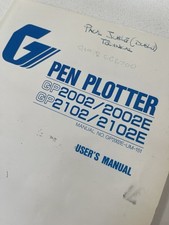 Graphtec Pen Plotter Manuals GP2002/2002E GP2102/2102E