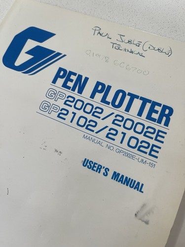 Graphtec pen plotter manuals - graphtec,