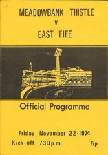 Meadowbank Thistle v East Fife