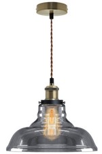 Vintage Smoked Glass Shade