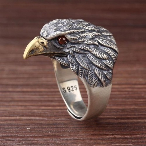 Vintage eagle adjustable ring - eagle,