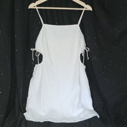 Aerie linen blend dress - dress, white