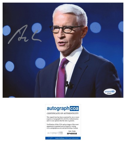 Anderson cooper signed - anderson,