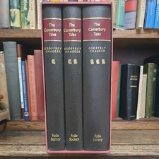 The Canterbury Tales - 3 Volume Box Set - Geoffrey Chaucer Folio Society - 1989