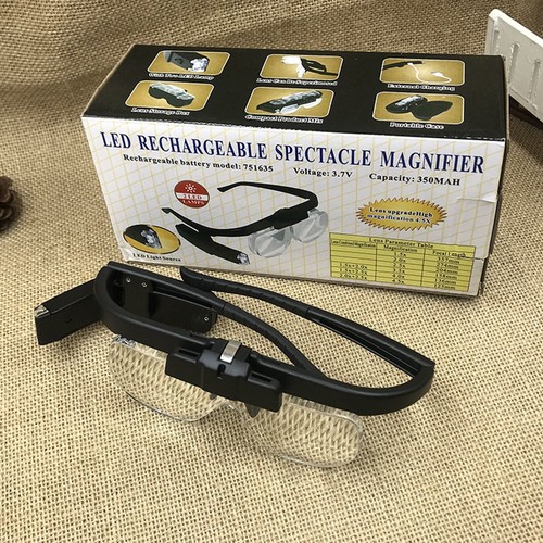 450 magnifier glasses with - 450%,