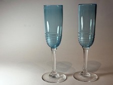 Bath Aqua Glass Blue Champagne