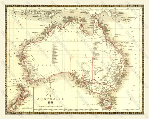 Jigsaw map australia - map, of