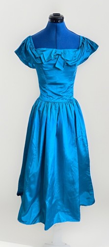 Vintage 60s blue teal front - vintage,