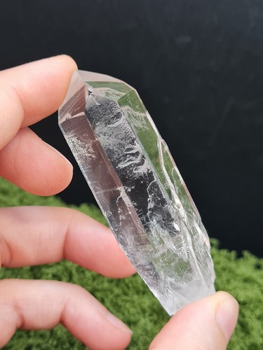 Natural lemurian rough etched - natural,