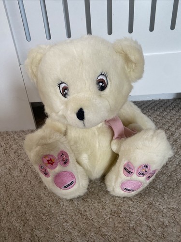 Vintage plush teddy bear - teddy, radio
