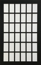 STANDARD SIZE 36 CIGARETTE CARD MOUNT - Black Green Maroon Blue Off White Brown 