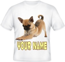 GIRLS BOYS Kids Personalised CHUG Dog Puppy Chihuahua Pug T Shirt