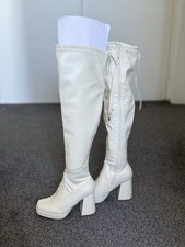 Women's White Over-the-Knee
