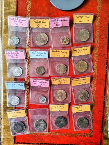 Collection old coins - old, coins,