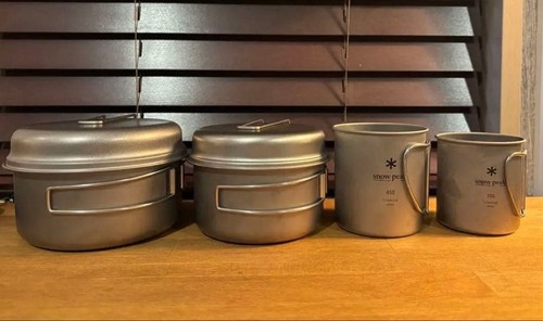 Snow peak titanium cookware - titanium,