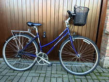used womens bicycle: Ridgeback hybrid, blue 
