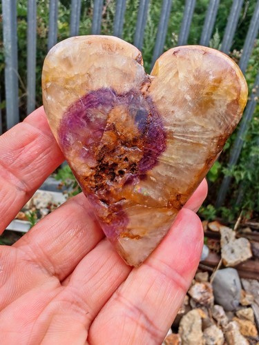 Blue john fluorite crystal - blue,