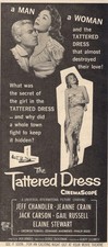 Film Magazine Advert Tattered Dress 1957 Jeff Chandler Jeanne Crain Gail Russell