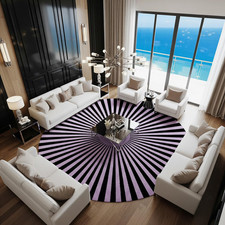 luxury round hand-tufted rug