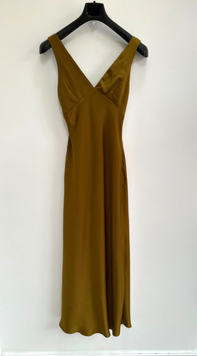 Zara maxi dress green olive - zara,