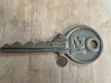 Solid Brass Key. #21. Old Vintage. N 21. Heavy. Size ~220x80mm