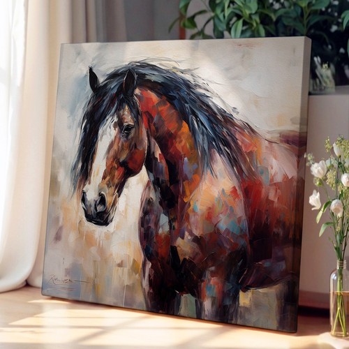Shire horse abstract - horse,