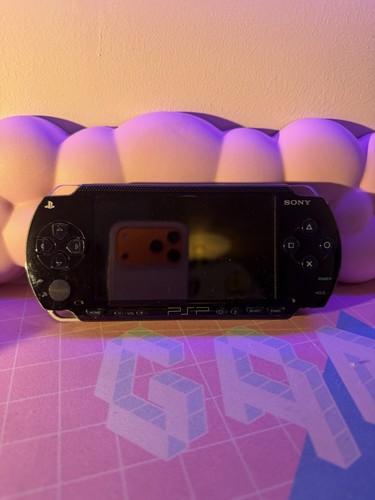 Playstation black psp console - black,