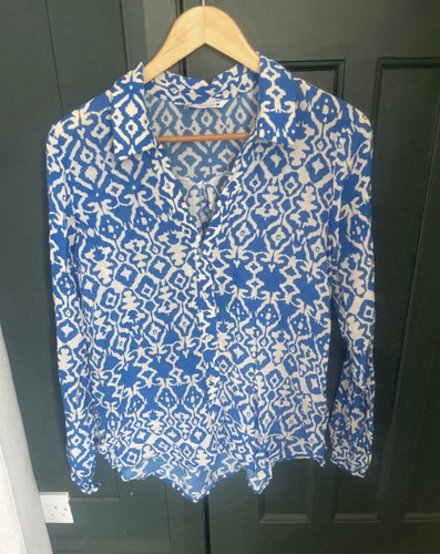 Zara blue white geometric - zara, &