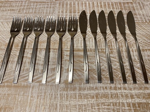 Oneida set 6 stainless - oneida, :