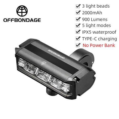 Bicycle light front - light, 2600lumen