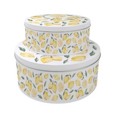 Set of 2 Lemons Cake Tins -