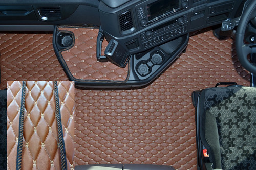 Eco leather floor mat - floor, fit