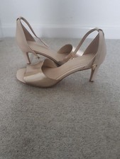 next gold and nude brand new kitten heel shoes