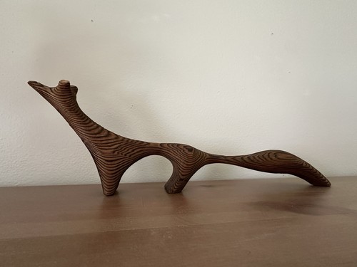 Inch wooden fox - 16,