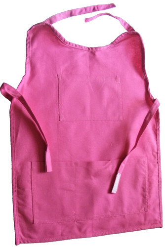 Children pink cotton apron - pink,