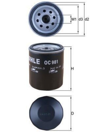 Oil filter mahle - filter,