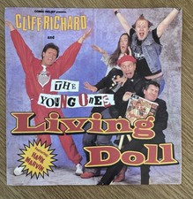 Cliff Richard and the Young Ones Living Doll 7”Vinyl Single Original 1986 Record