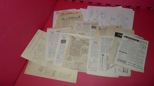 Vintage philco diagrams - vintage,