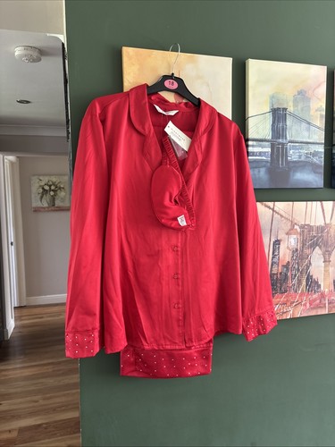 Red satin pyjamas george at - red,