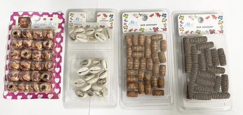 Wooden beads large hole mixed - hole,
