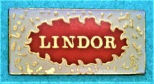 BT663*) Lindor chocolate confectionery enamel Badge tie lapel pin