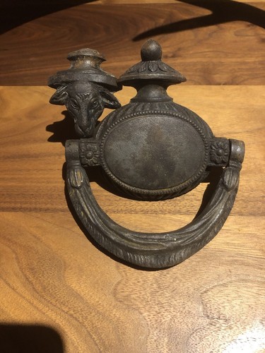 Antique door knocker - antique, iron